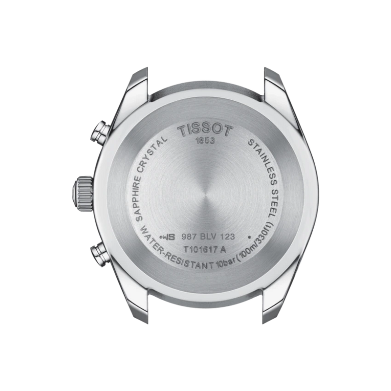Tissot PR 100 Sport Gent Chronograph Quartz Black Leather 44mm Watch T1016171605100