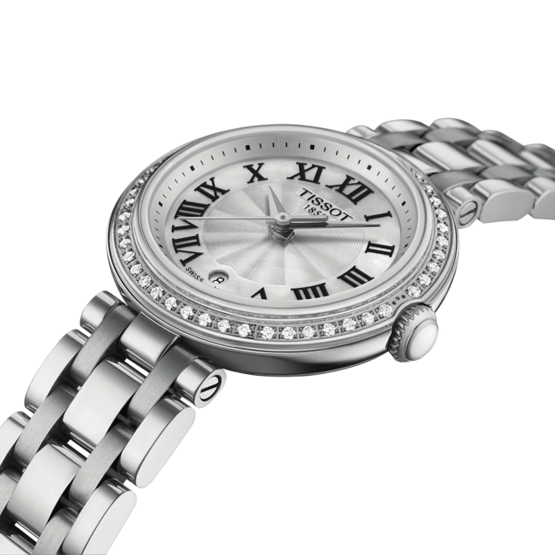 Tissot Bellissima Small Lady Quartz Diamond Steel 26mm Ladies Watch T1260106111300