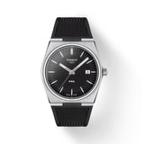 Tissot PRX Quartz Black Rubber Strap 40mm Mens Watch T1374101705100