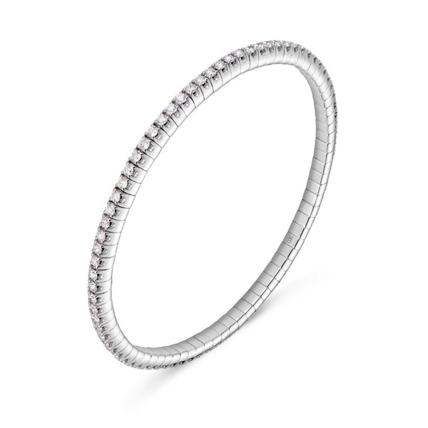 Bizzotto Gioielli 18ct Gold Diamond Flexible Tennis Bracelet