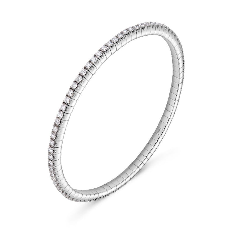 Bizzotto Gioielli 18ct Gold Diamond Flexible Tennis Bracelet