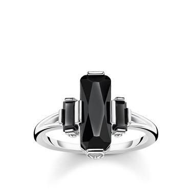 Thomas Sabo Black Onyx Silver Ring TR2267-641-11