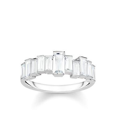 Thomas Sabo Baguette CZ silver ring TR2269-051-14