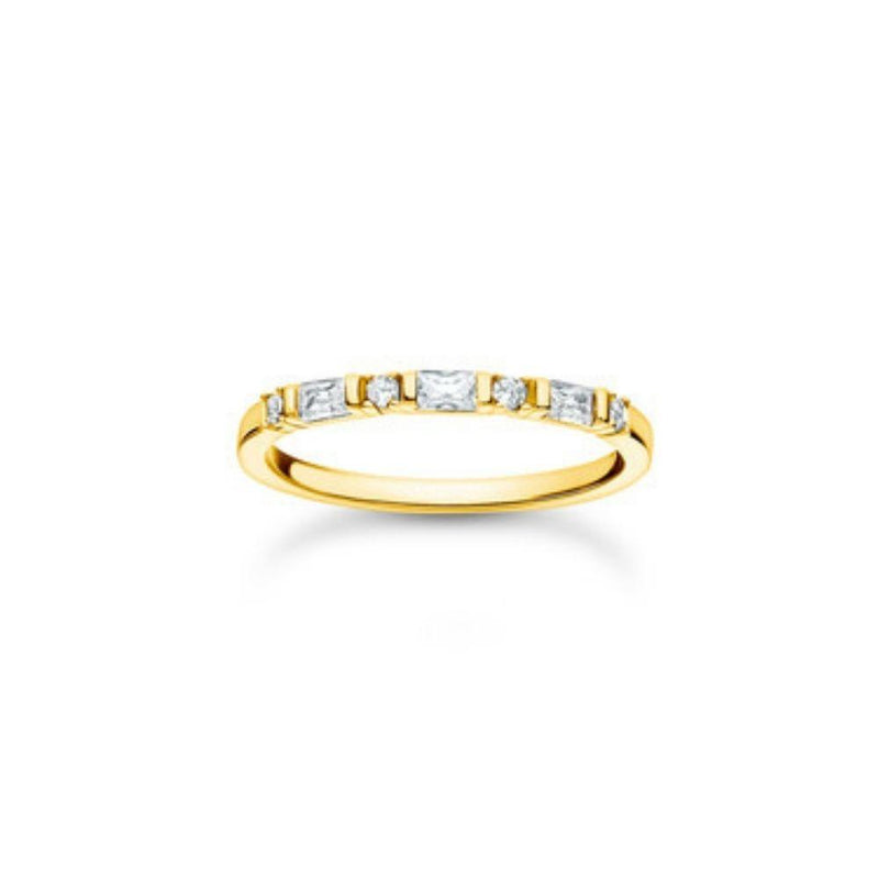 Thomas Sabo Dancing Stones Gold Stacking Ring