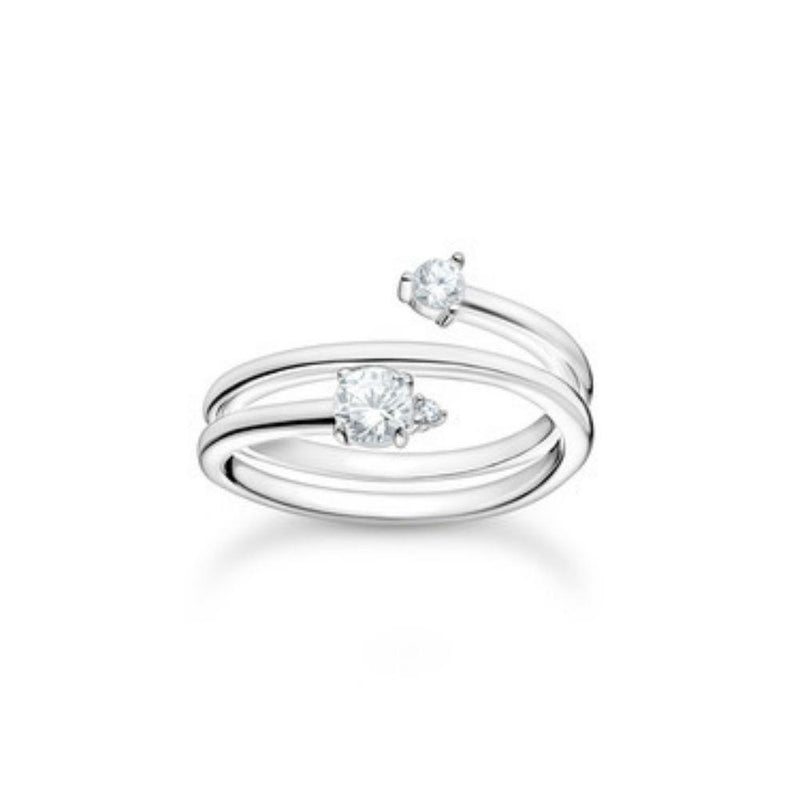 Thomas Sabo Dancing Stones Silver Twist Ring