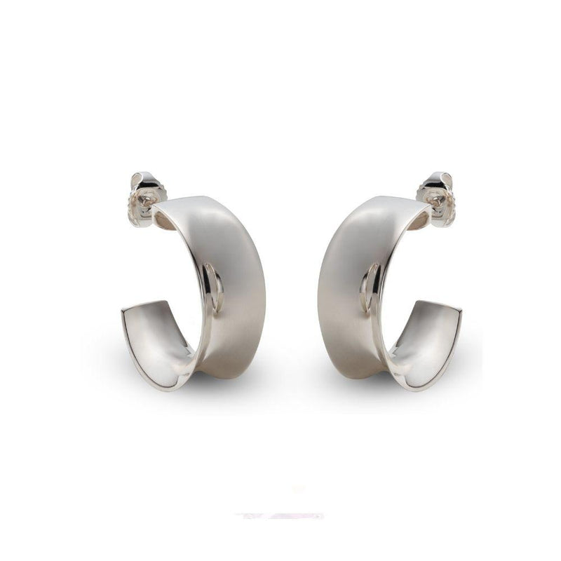 Maureen Lynch Wave Silver Cuff Earrings