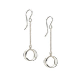 Maureen Lynch Sterling Silver Wave Drop Earrings