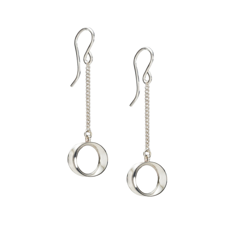 Maureen Lynch Sterling Silver Wave Drop Earrings