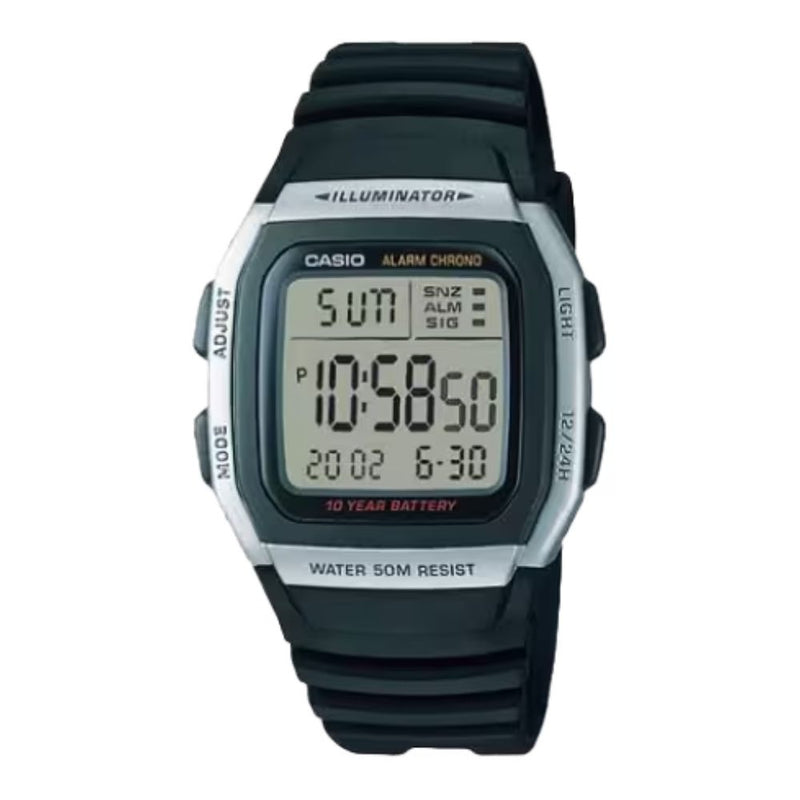 Casio Black digital Watch W96H-1AV