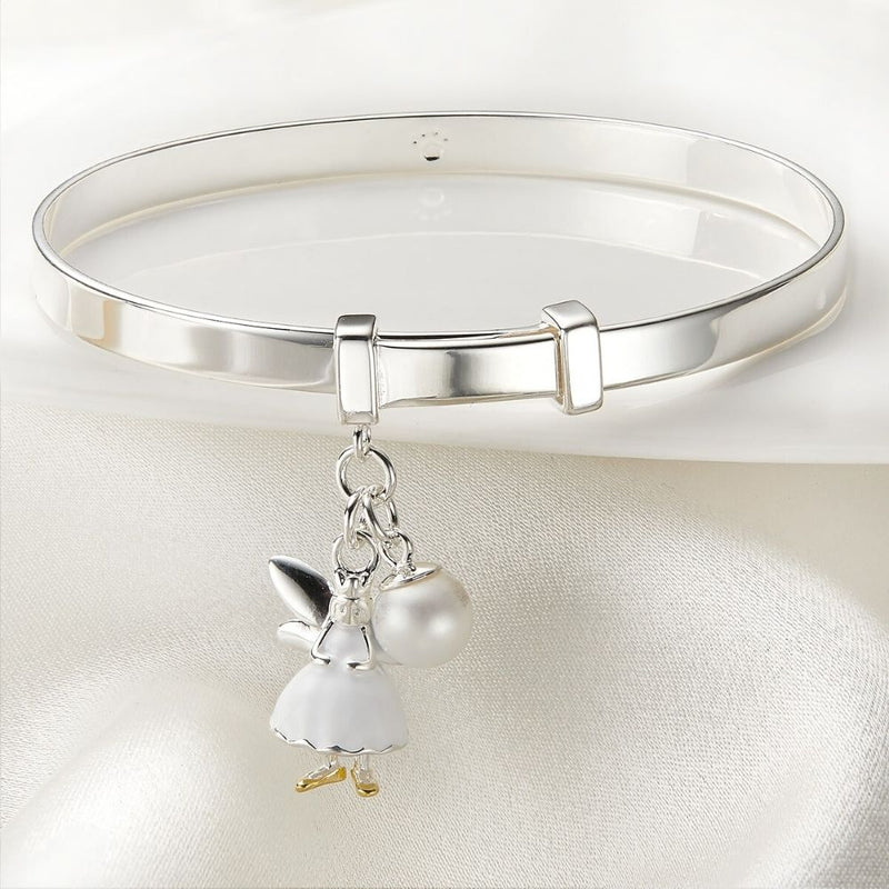 Molly Brown White Fairy Wish Bangle MB55-4