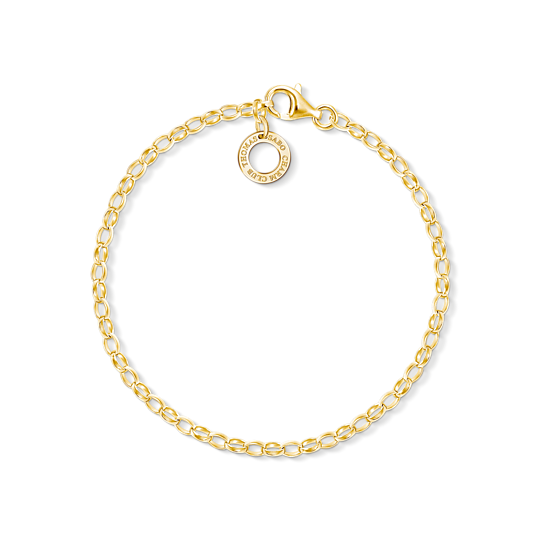 Thomas Sabo Gold Plated Charm Bracelet 17cm X0243-413-39