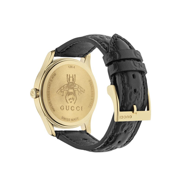 Gucci G-Timeless Gold and Black 38mm Unisex Watch YA1264034A
