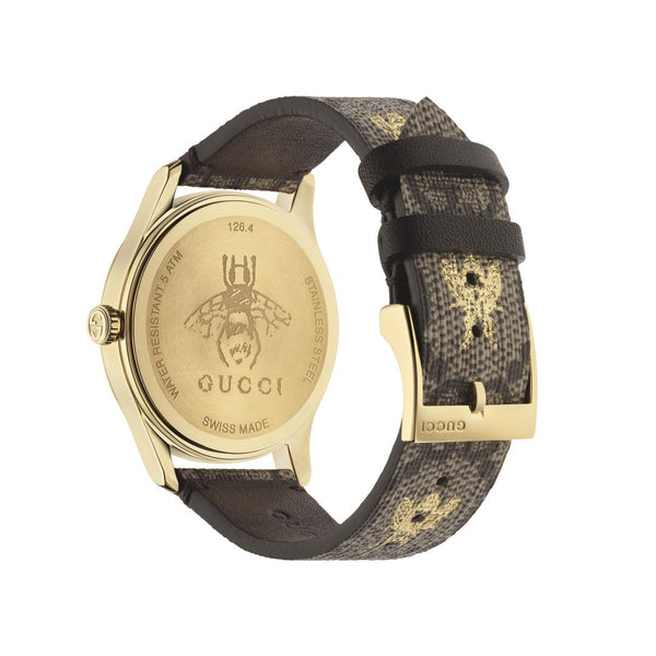 Gucci G-Timeless Bee Canvas Dial 38mm Watch YA1264068
