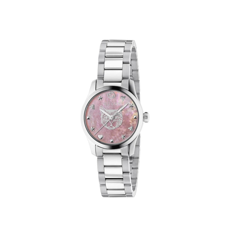 Gucci G-Timeless Iconic Pink Mother of Pearl Dial 38mm Ladies Watch YA1265013