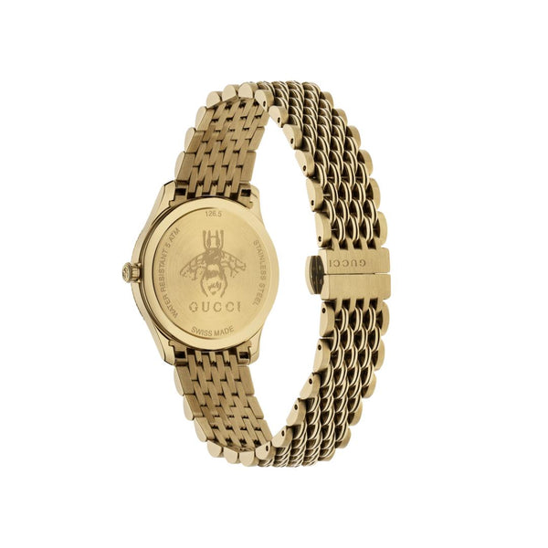 Gucci G-Timeless Quartz Gold Bee Motif 29mm Ladies Watch YA1265021