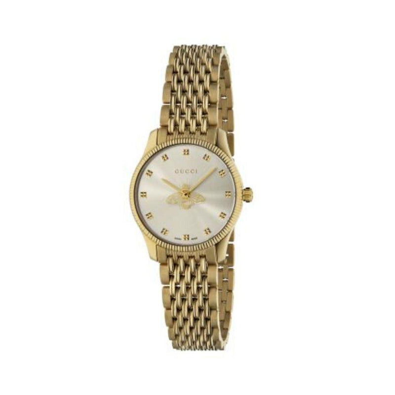 Gucci G-Timeless Gold Bee Motif Ladies Watch YA1265021