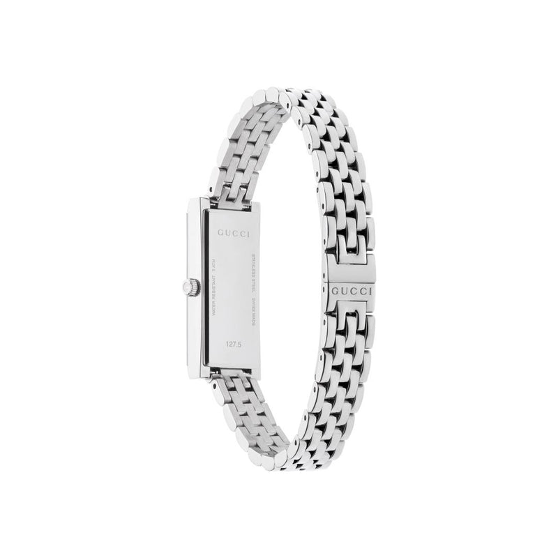 Gucci G-Frame Steel Black Dial Ladies Watch YA127504