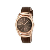 Gucci Horsebit Brown Dial Brown Leather 34mm Ladies Watch YA140408