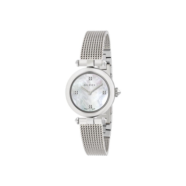 Gucci G-Timeless Diamantissima Steel 27mm Ladies Watch YA141504