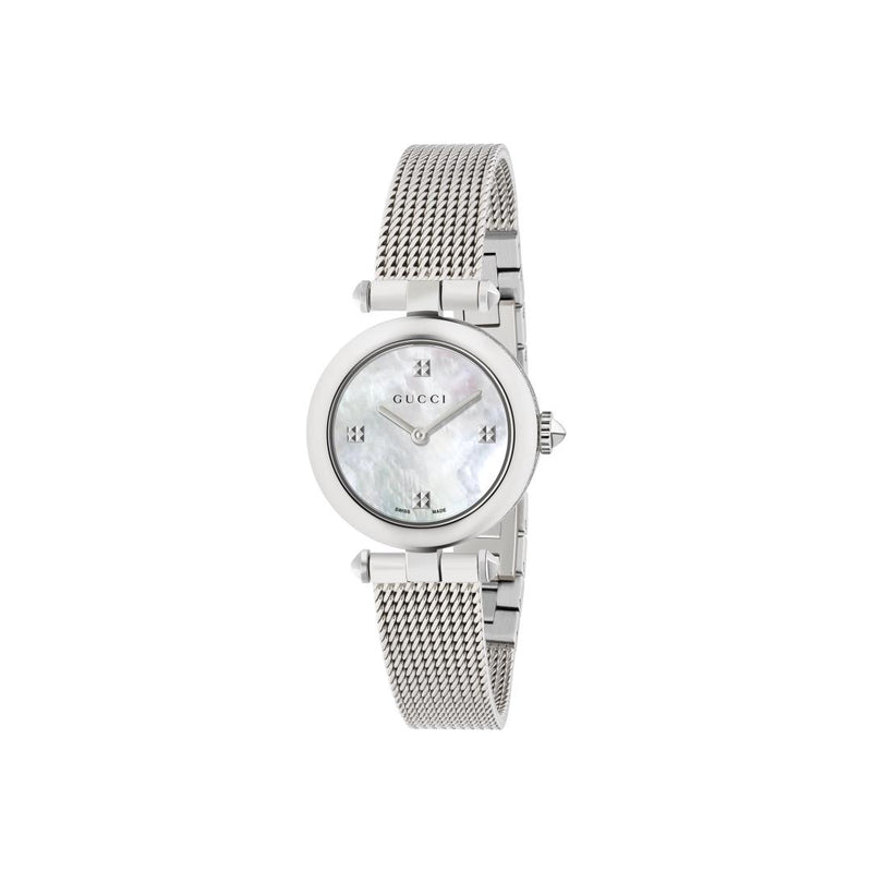 Gucci G-Timeless Diamantissima Steel 27mm Ladies Watch YA141504