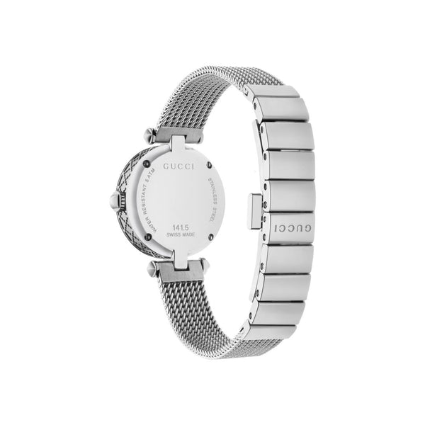 Gucci G-Timeless Diamantissima Steel 27mm Ladies Watch YA141504