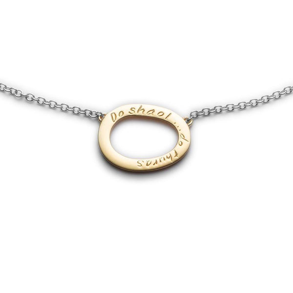 Enibas Your Life 9ct Gold and Silver Necklace DS2GS