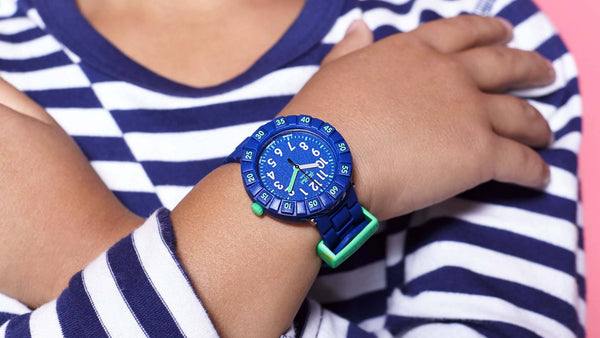 Swatch Flik Flak Solo Dark Blue Quartz 36.7mm Watch FCSP086