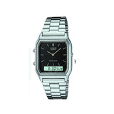 Casio Vintage analog-Digital Silver Steel Watch AQ-230A-1DMQYES