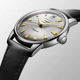 Longines Conquest Heritage Automatic Black Leather strap 35mm Watch L16114752