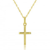 9ct Gold Cross Pendant Necklace