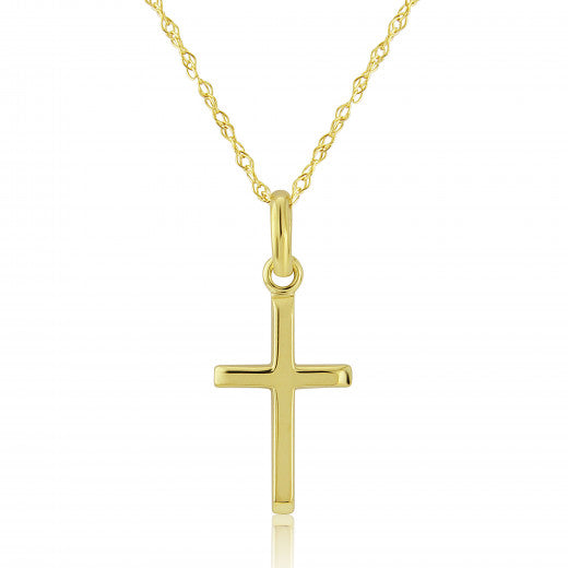 9ct Gold Cross Pendant Necklace