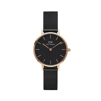 Daniel Wellington Classic Petite Ashfield Quartz Black Mesh 28mm Ladies Watch DW00100245