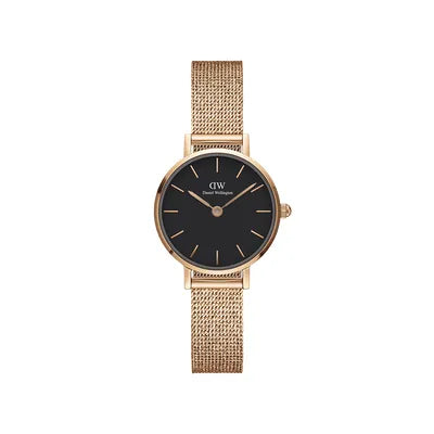 Daniel Wellington Classis Petite Pressed Melrose Rose Gold Steel 24mm Ladies Watch