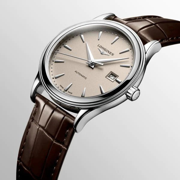 Longines Flagship Automatic 40mm Leather Strap Mens Watch L49844792