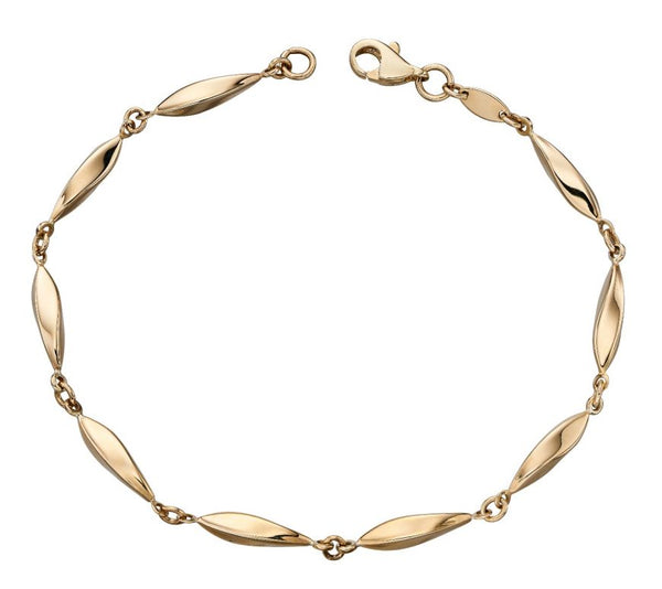 9ct Gold Marquise Twist Bracelet