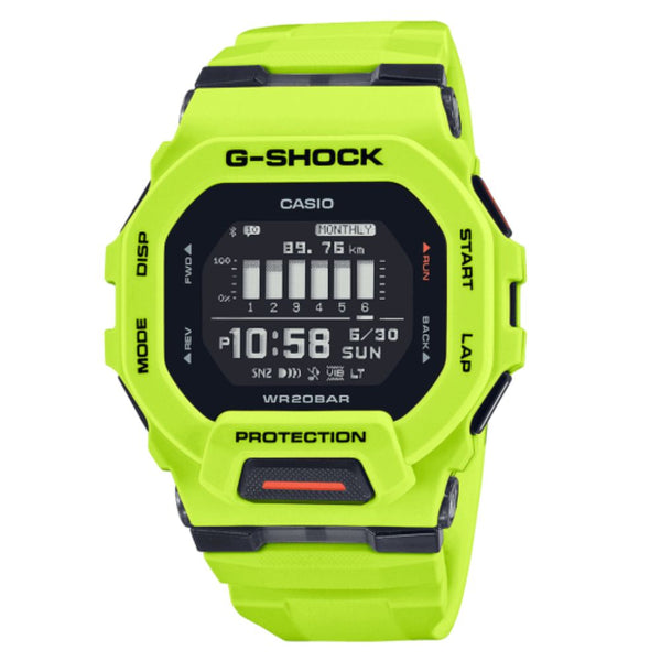 Casio G-Shock G-Squad  Bluetooth Lime Green Watch GBD-200-9ER