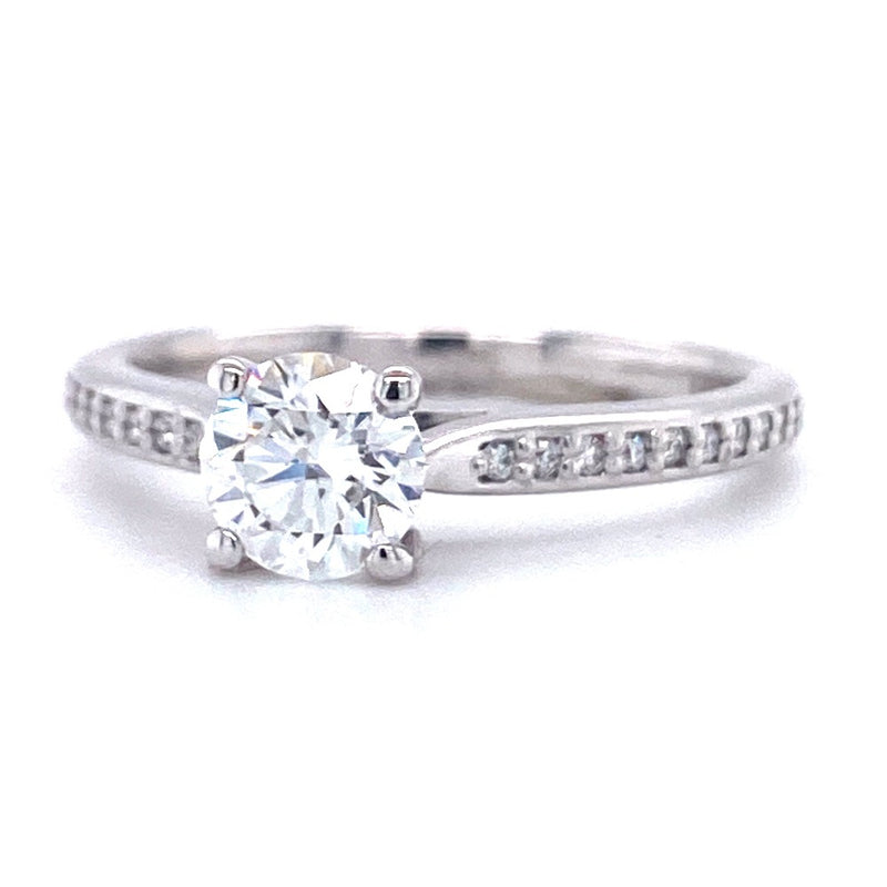 18ct White Gold Solitaire 0.80ct Engagement Ring