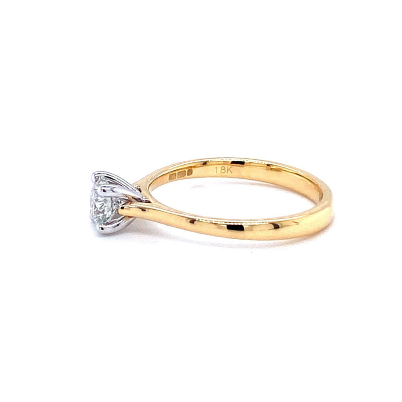 18ct Gold Solitaire Diamond Ring