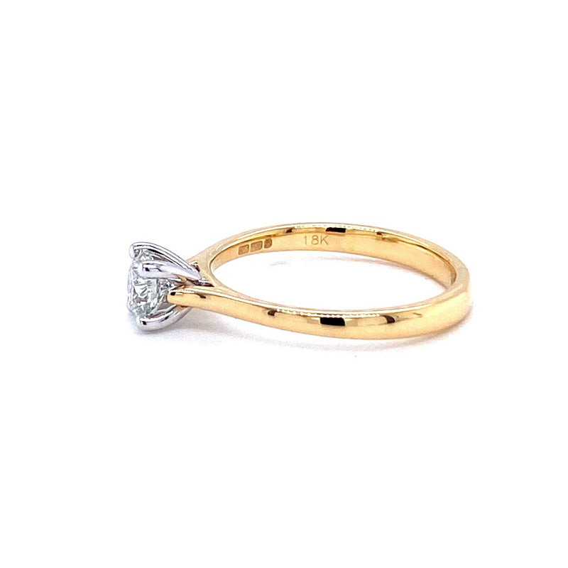18ct Gold 0.50ct Solitaire Engagement Ring