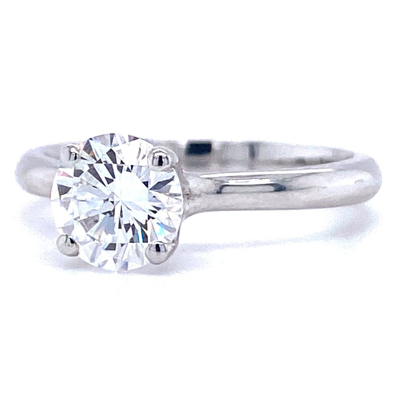 18ct White Gold 1.03ct Round Brilliant Solitaire Engagement Ring