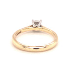 9ct Yellow Gold Illusion Set Solitaire Engagement Ring