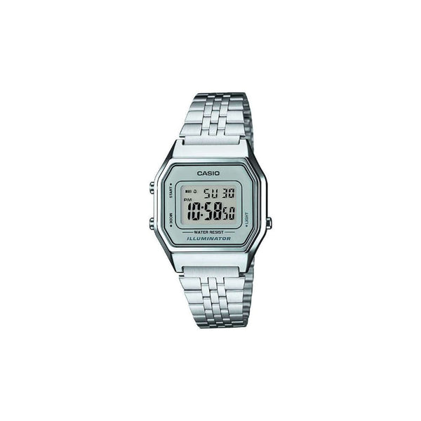 Casio Vintage Retro Silver Steel Watch LA680WEA-7EF