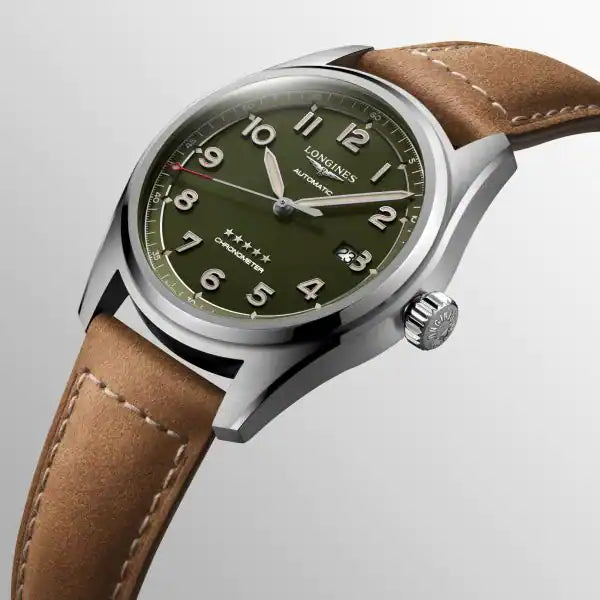 Longines Spirit Automatic Green Dial Chronometer 42mm Mens Watch L38114032