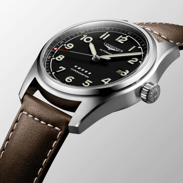 Longines Spirit Automatic Brown Chronometer 42mm Mens Watch L38114530