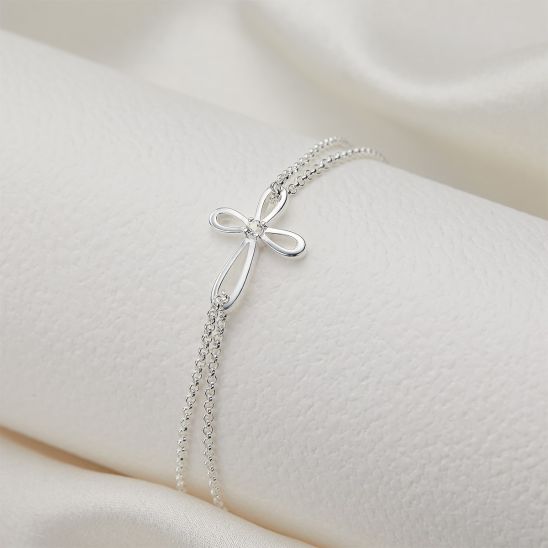 Molly Brown Cherish Diamond Cross Bracelet MB241-11