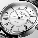 Longines Présence Automatic Black Leather Strap 40mm Mens Watch L49224112