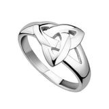 Sterling Silver Plain Trinity Knot Ring Band S2679
