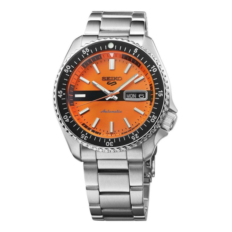 Seiko 5 Sports Automatic ‘New Double Hurricane’ 60S Re-Interpretations 42.5mm Watch SRPK11K1