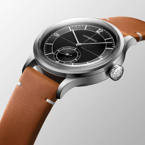 Longines Heritage Classic Automatic Brown Leather Strap 38.5mm Mens Watch L28284532