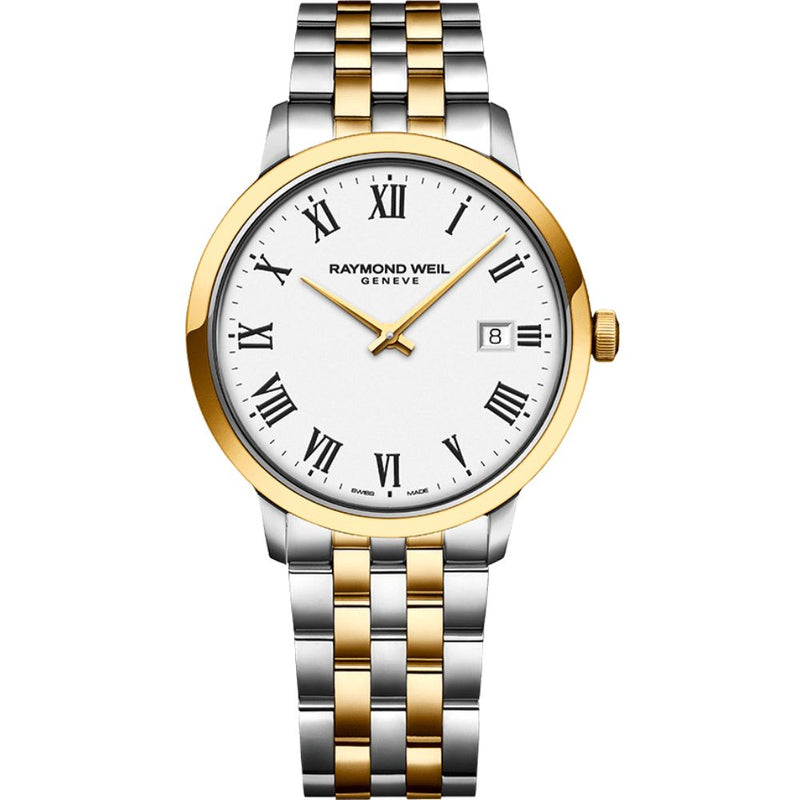 Raymond Weil Toccata Quartz Two Tone Steel 39mm Mens Watch 5485-STP-00300